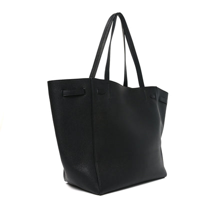 Celine Soft Grained Calfskin Small Belt Cabas Phantom Black 2 of 9