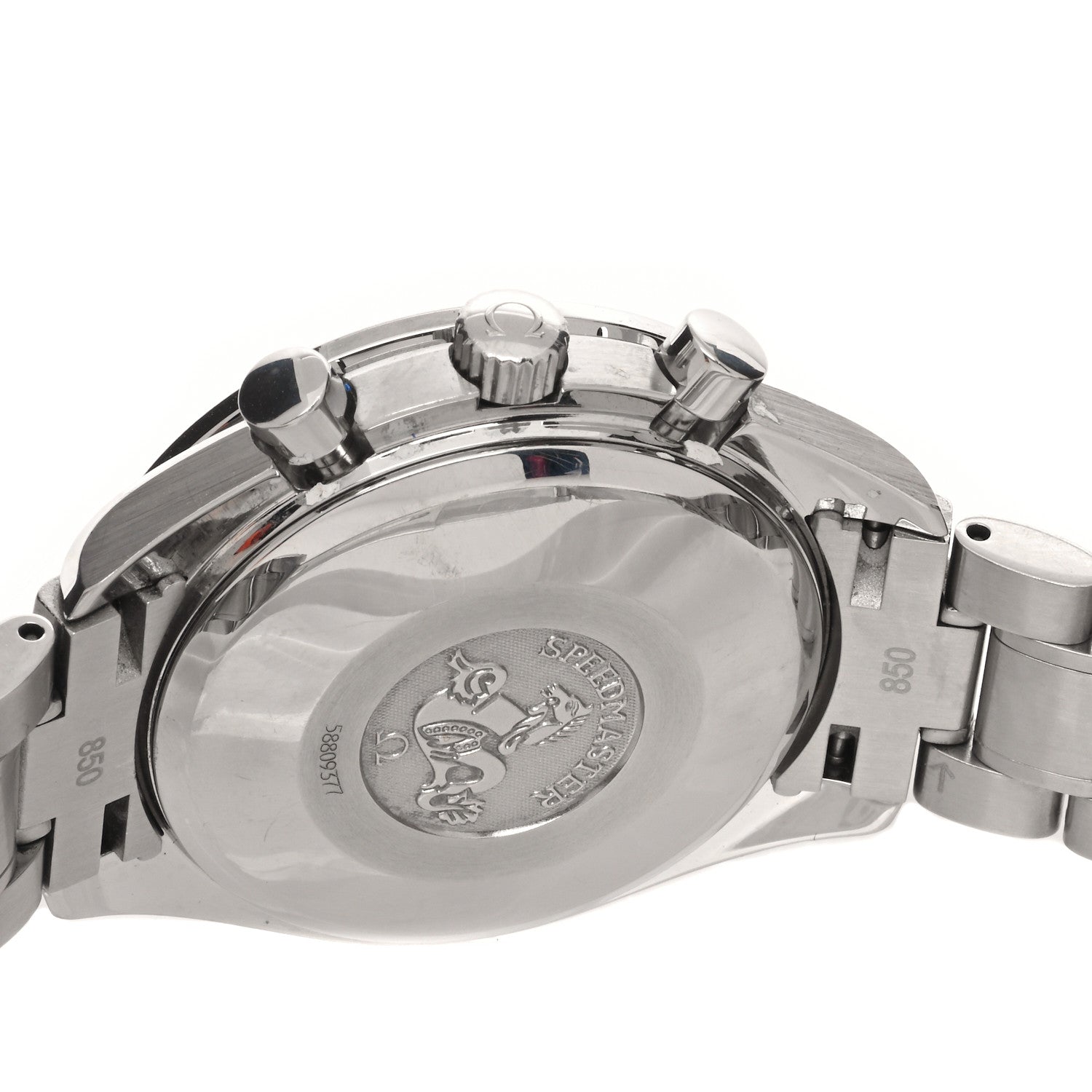 Omega Stainless Steel 39mm Speedmaster Triple Calendar Chronograph Automatic Watch Blue 3523.80 4 of 5