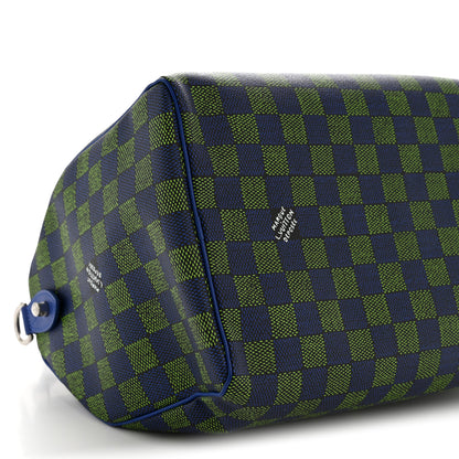 Louis Vuitton Damier Heritage Speedy Bandouliere 40 Blue Green 6 of 7