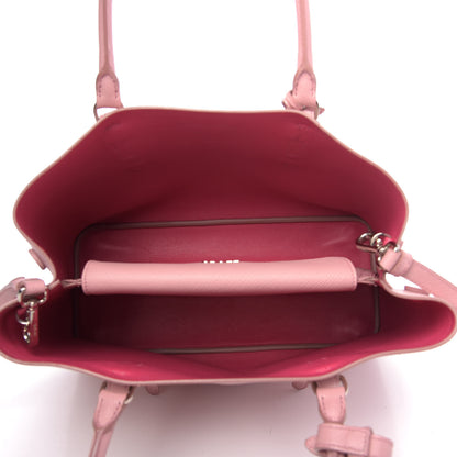 Prada Saffiano Cuir Small Double Handle Tote Pesco 6 of 13