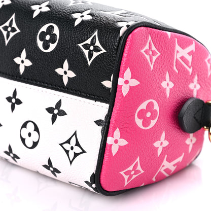 Louis Vuitton Empreinte Monogram Spring in the City Speedy Bandouliere 20 Black White Pink 8 of 9
