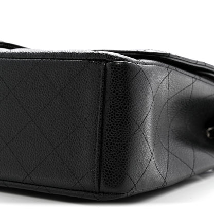 Chanel Caviar Quilted Maxi Double Flap Black 10 of 14