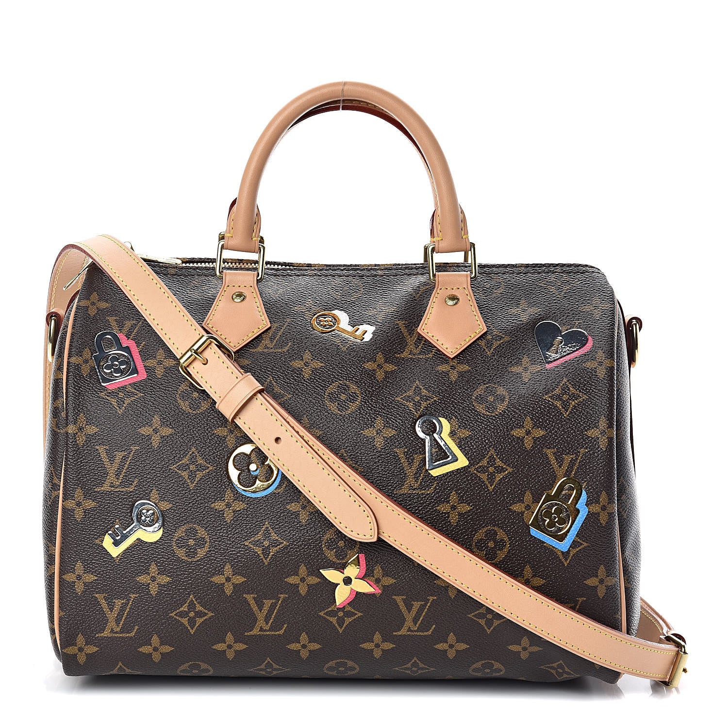 Louis Vuitton Monogram Love Lock Speedy Bandouliere 30 1 of 10