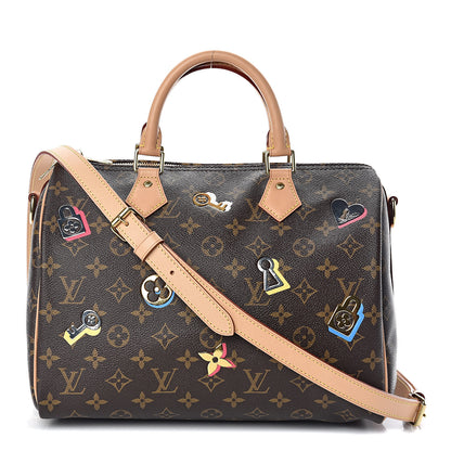 Louis Vuitton Monogram Love Lock Speedy Bandouliere 30 1 of 10