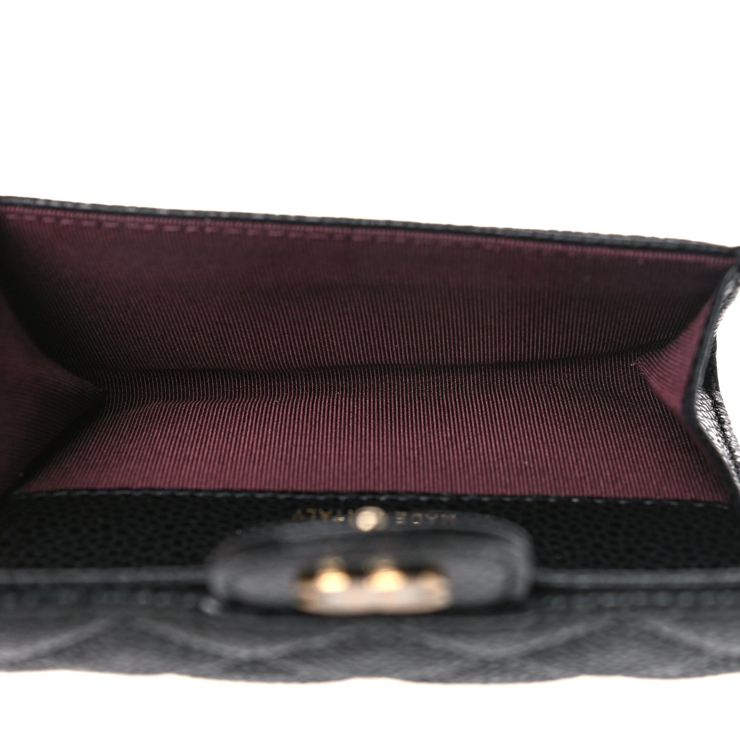 Chanel Caviar Quilted Flap Card Holder Wallet Black 5 of 9