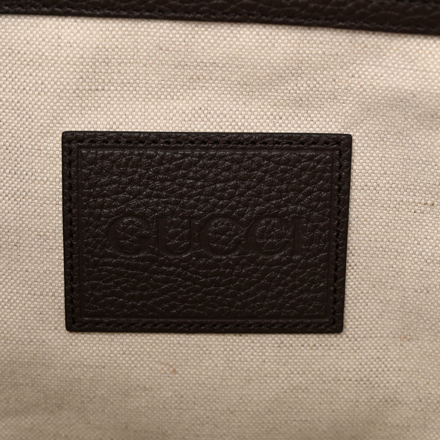 Canvas Web Large Tote Brown