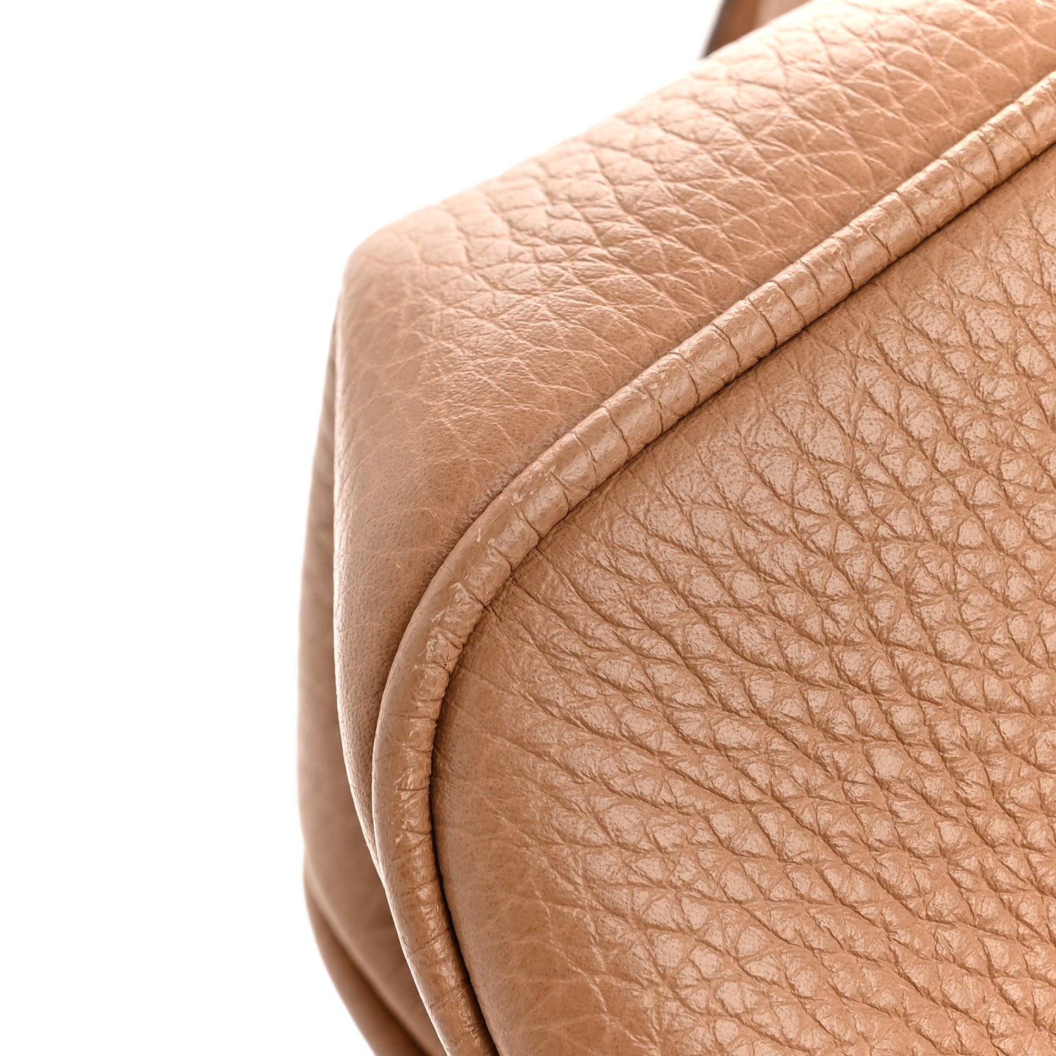 Gucci Pebbled Calfskin Small Soho Disco Bag Camelia 13 of 13