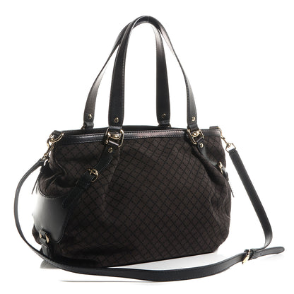 Gucci Diamante Medium Bridle Tote Dark Brown 3 of 7