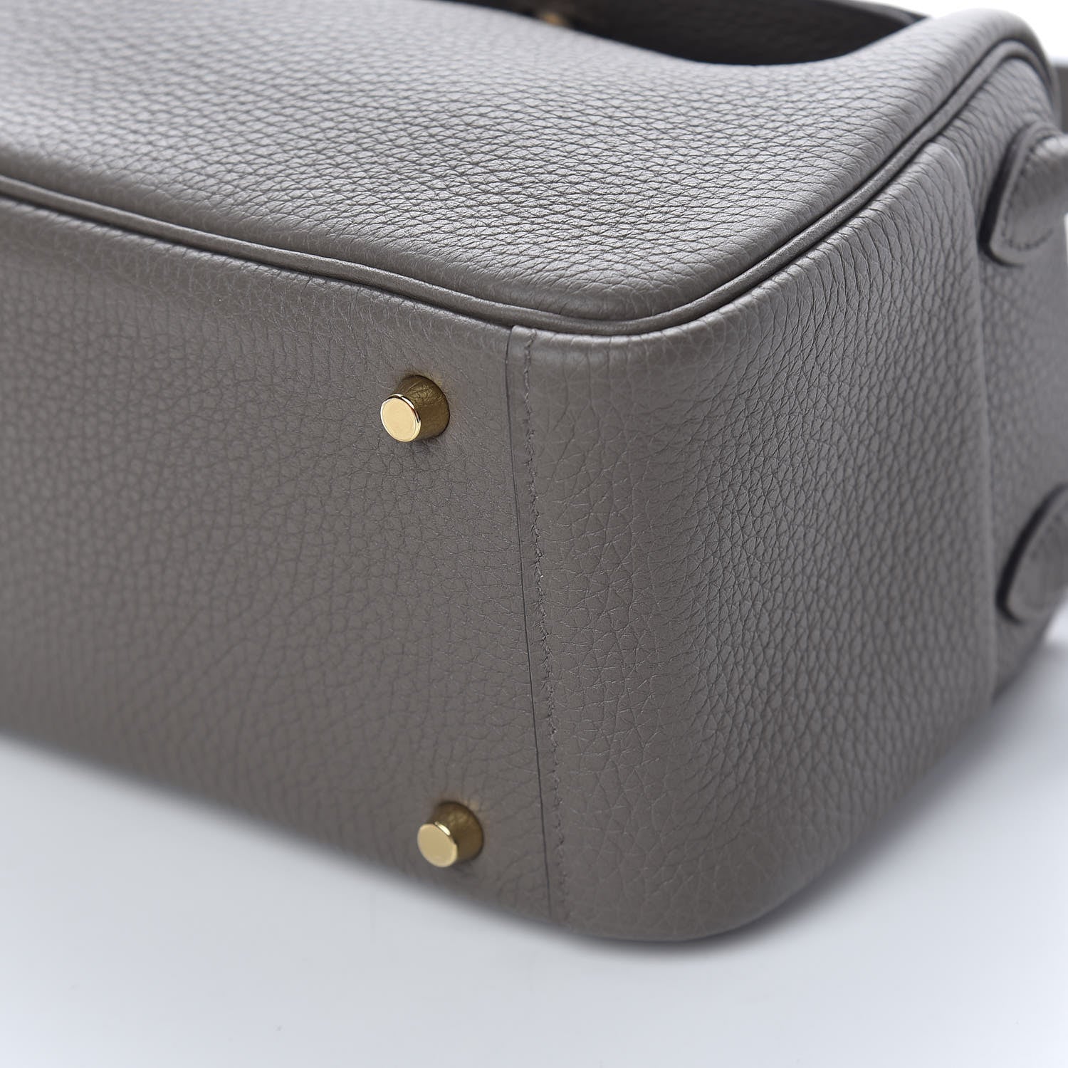 Hermes Taurillon Clemence Mini Lindy 20 Etain 10 of 11