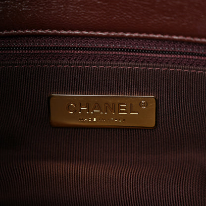 Chanel Goatskin Quilted Large Chanel 19 Flap Brown 6 of 11