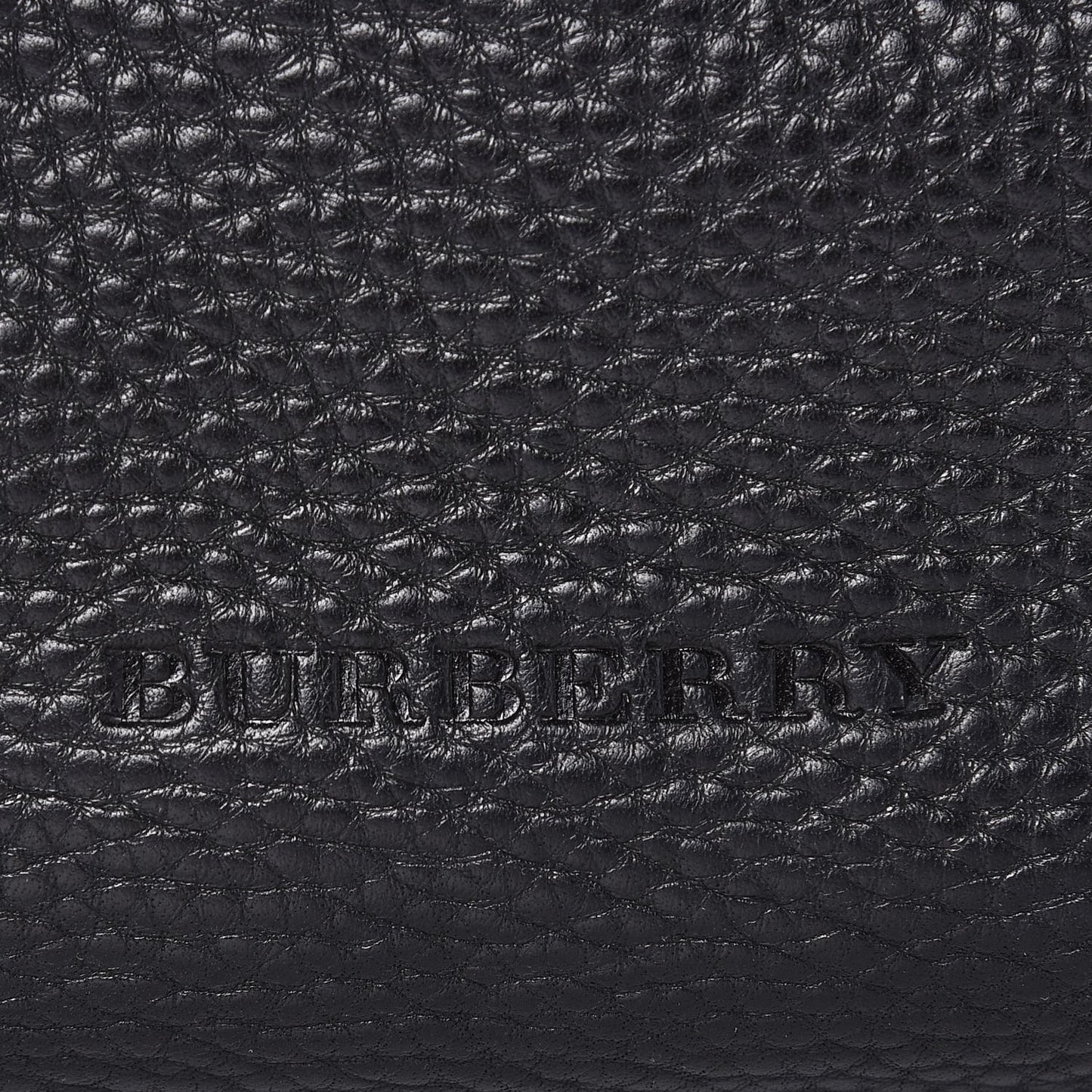 Grainy Calfskin House Check Small Maidstone Black