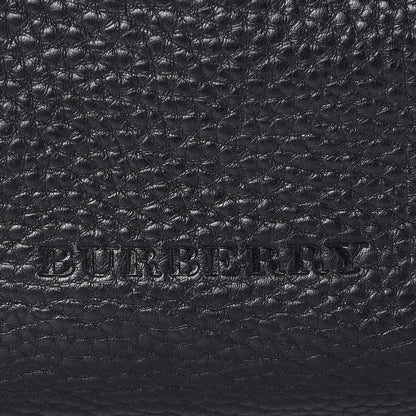 Burberry Grainy Calfskin House Check Small Maidstone Black 9 of 10