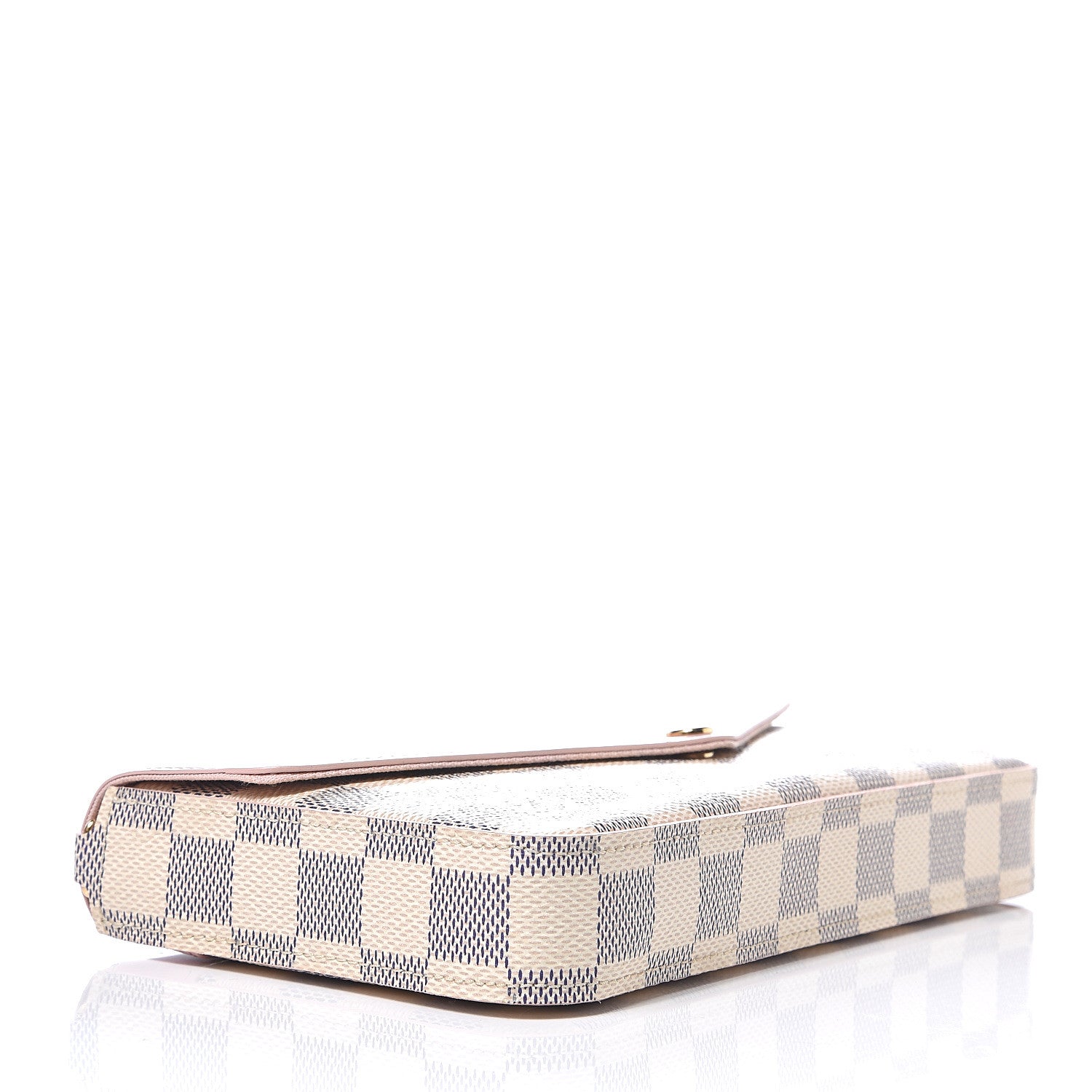 Louis Vuitton Damier Azur Calfskin Pochette Felicie Eau de Rose 3 of 6