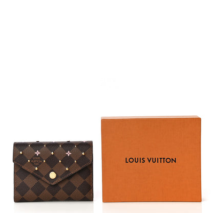 Louis Vuitton Damier Ebene Studded Victorine Wallet 12 of 12