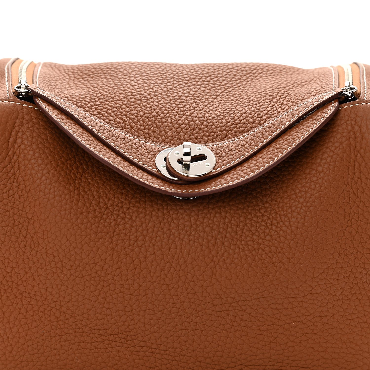 Hermes Taurillon Clemence Lindy 26 Gold 8 of 11
