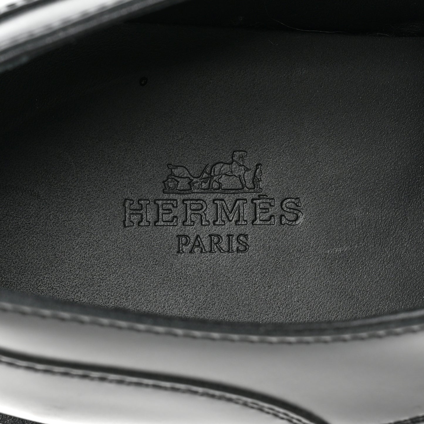 Glossed Calfskin First Oxford 39.5 Black