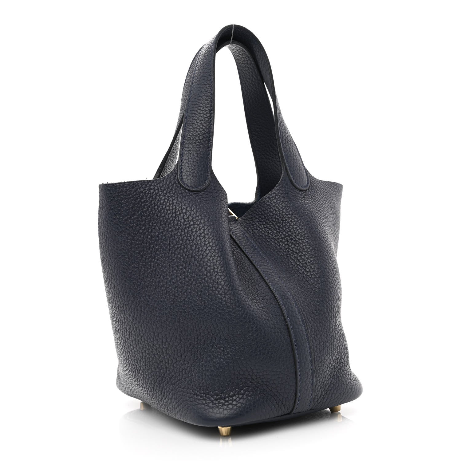 Hermes Taurillon Clemence Picotin Lock 18 PM Bleu Nuit 3 of 11