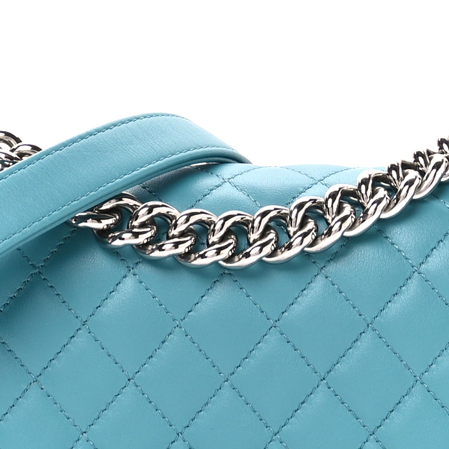 Chanel Lambskin Quilted Small Boy Flap Dark Turquoise 8 of 12
