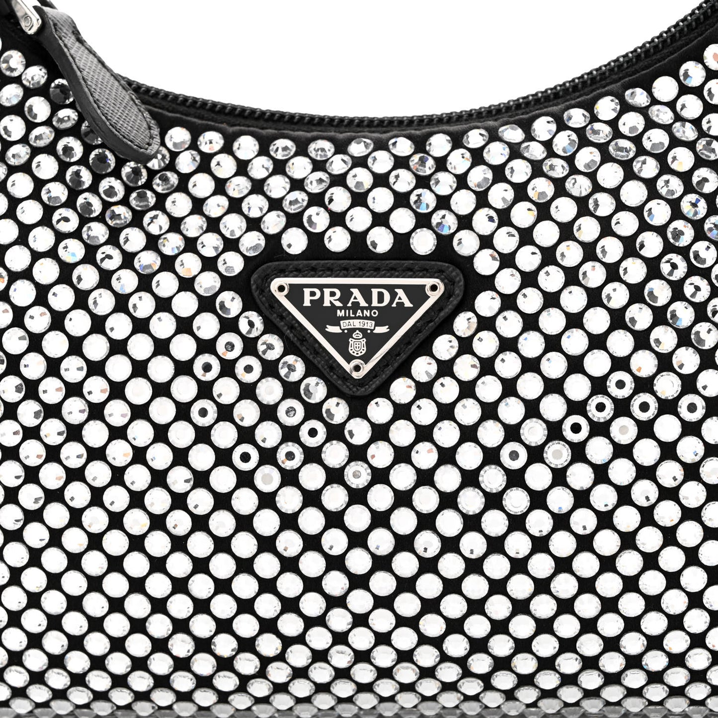 Satin Crystal Mini Re-Edition 2000 Bag Cristal