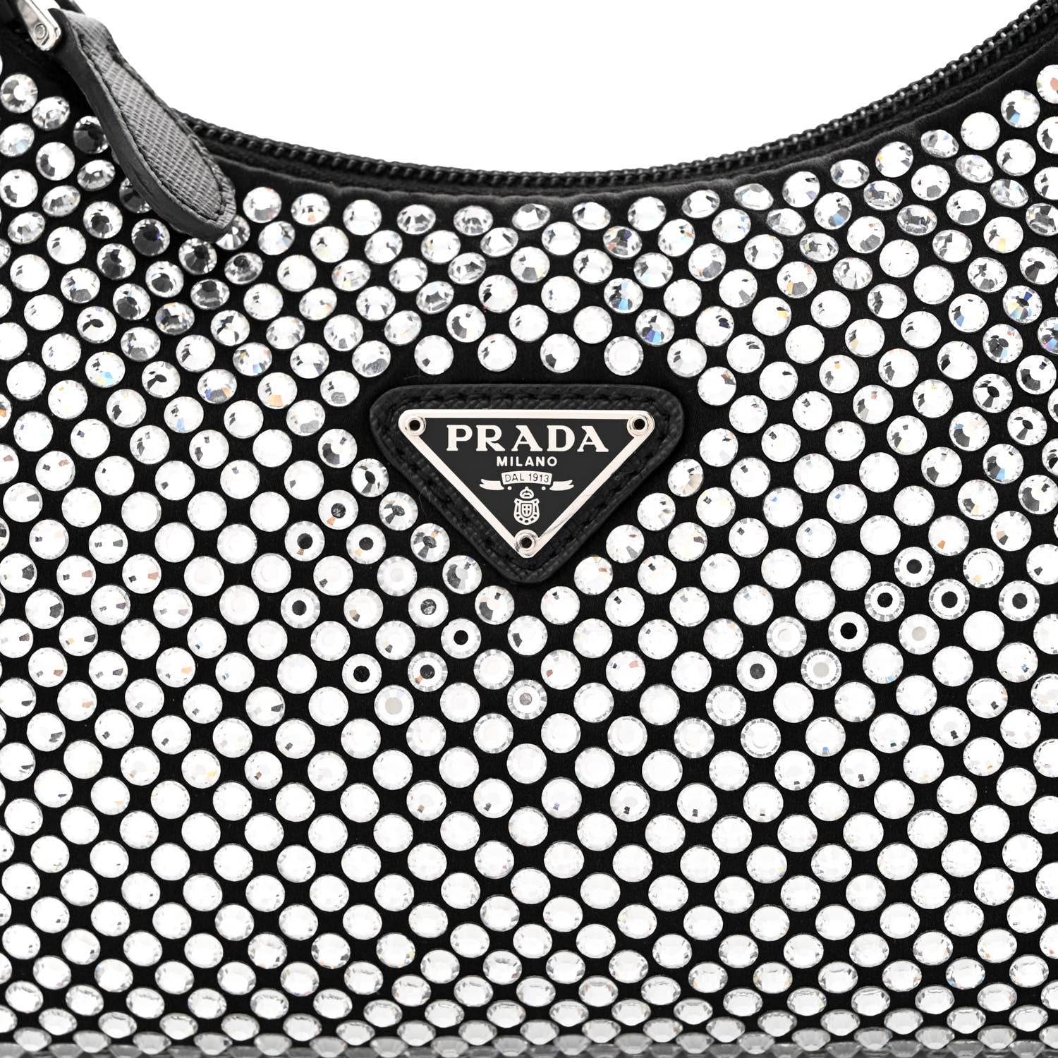 Prada Satin Crystal Mini Re-Edition 2000 Bag Cristal 8 of 10