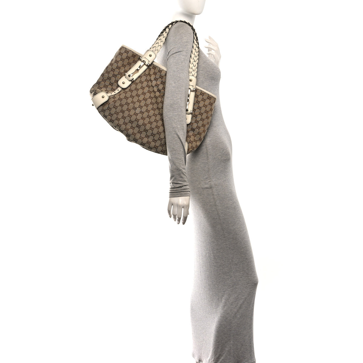 Gucci Monogram Medium Pelham Shoulder Bag Off White 2 of 10