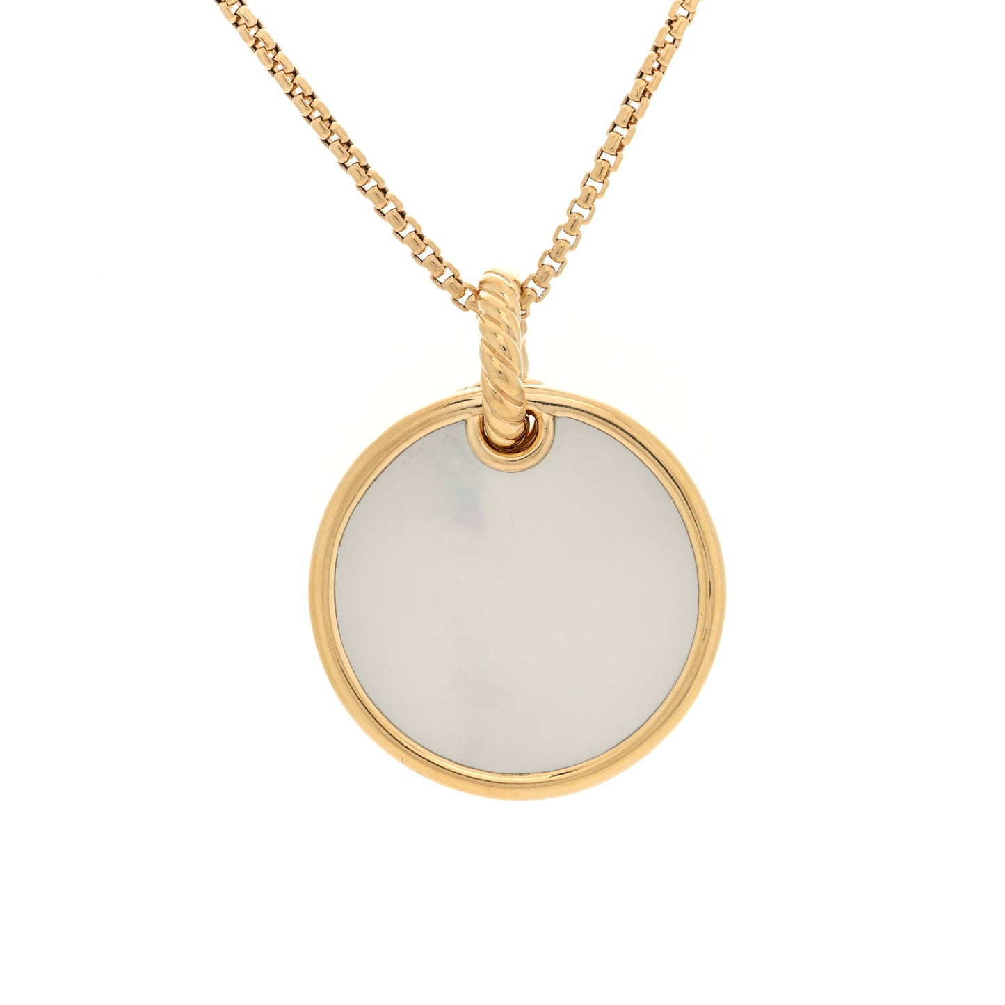18K Yellow Gold Diamond Black Onyx Mother of Pearl Medium Reversible Elements Necklace