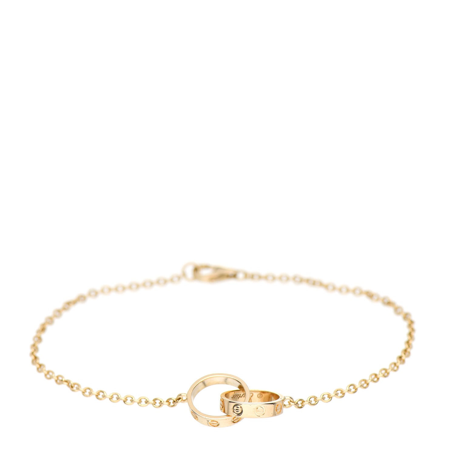 Cartier 18K Yellow Gold Interlocking LOVE Bracelet 1 of 5