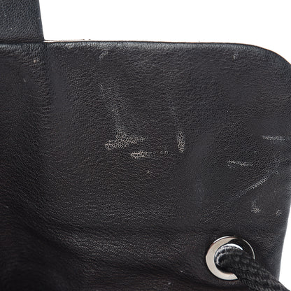 Chanel Calfskin Quilted Expandable Zip Flap Shoulder Bag Black 9 of 17