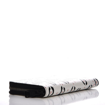 Louis Vuitton Calfskin Graphic Print Zippy Wallet 4 of 6