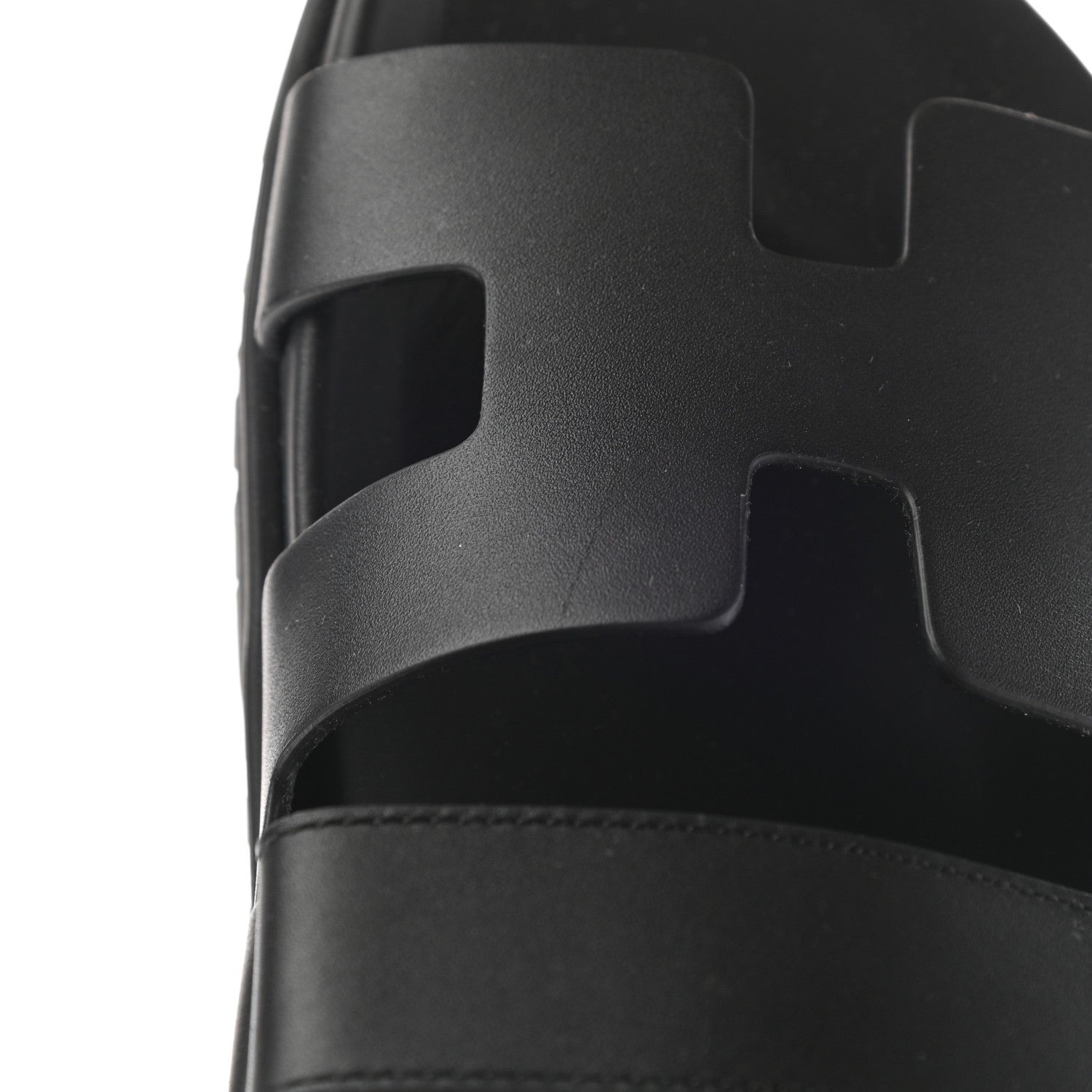 Hermes Calfskin Womens Chypre Sandals 37 Black 11 of 11