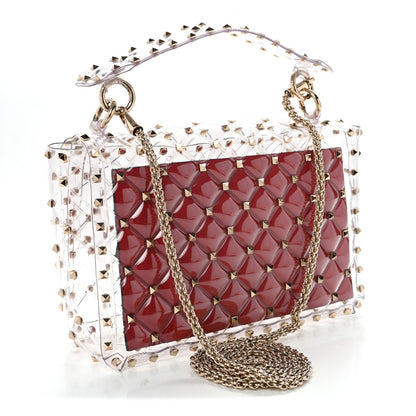 Valentino Garavani PVC Medium Rockstud Spike Shoulder Bag 3 of 9