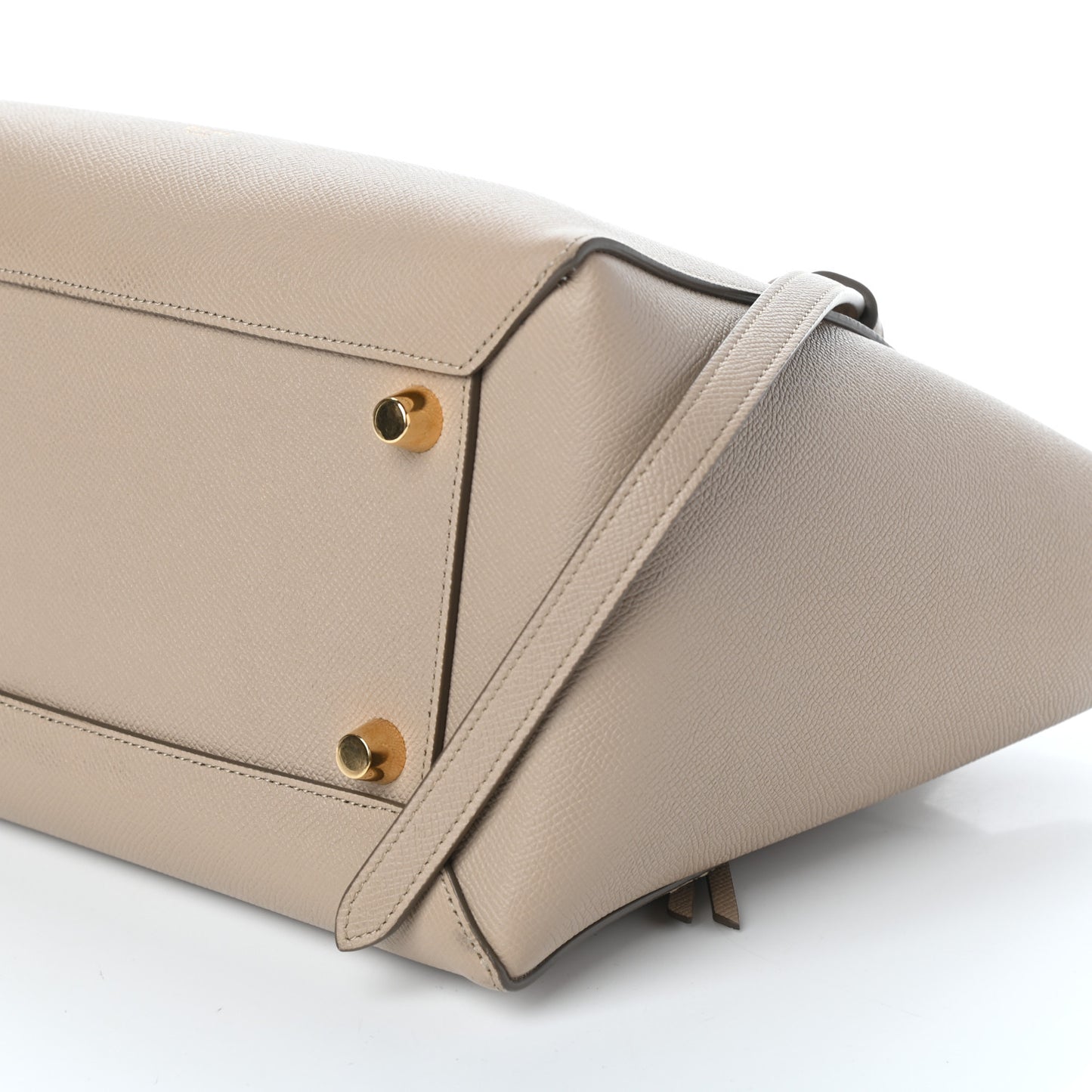 Grained Calfskin Mini Belt Bag Light Taupe