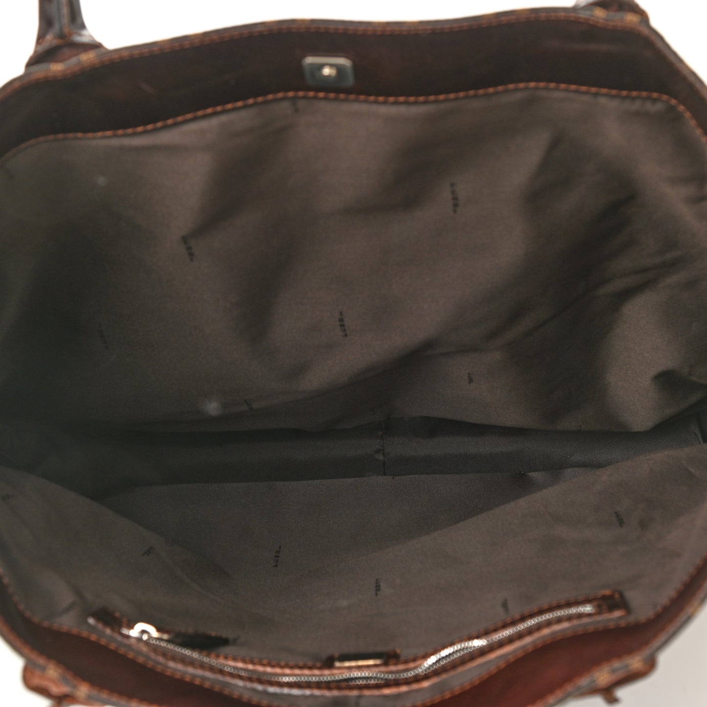 Zucca Calfskin Shopping Tote Tobacco