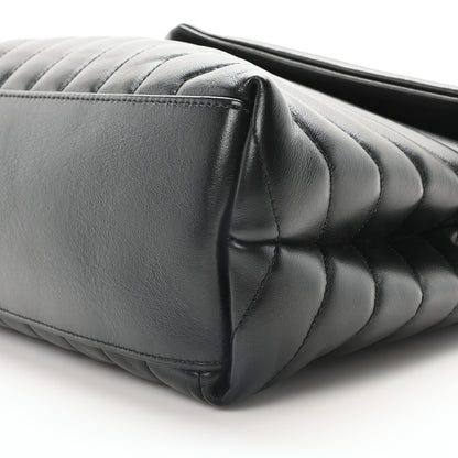 Saint Laurent Calfskin Y Quilted Monogram Medium Loulou Chain Satchel Black 10 of 10
