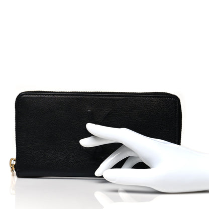 Saint Laurent Chevre Belle De Jour Zip Around Wallet Black 2 of 11