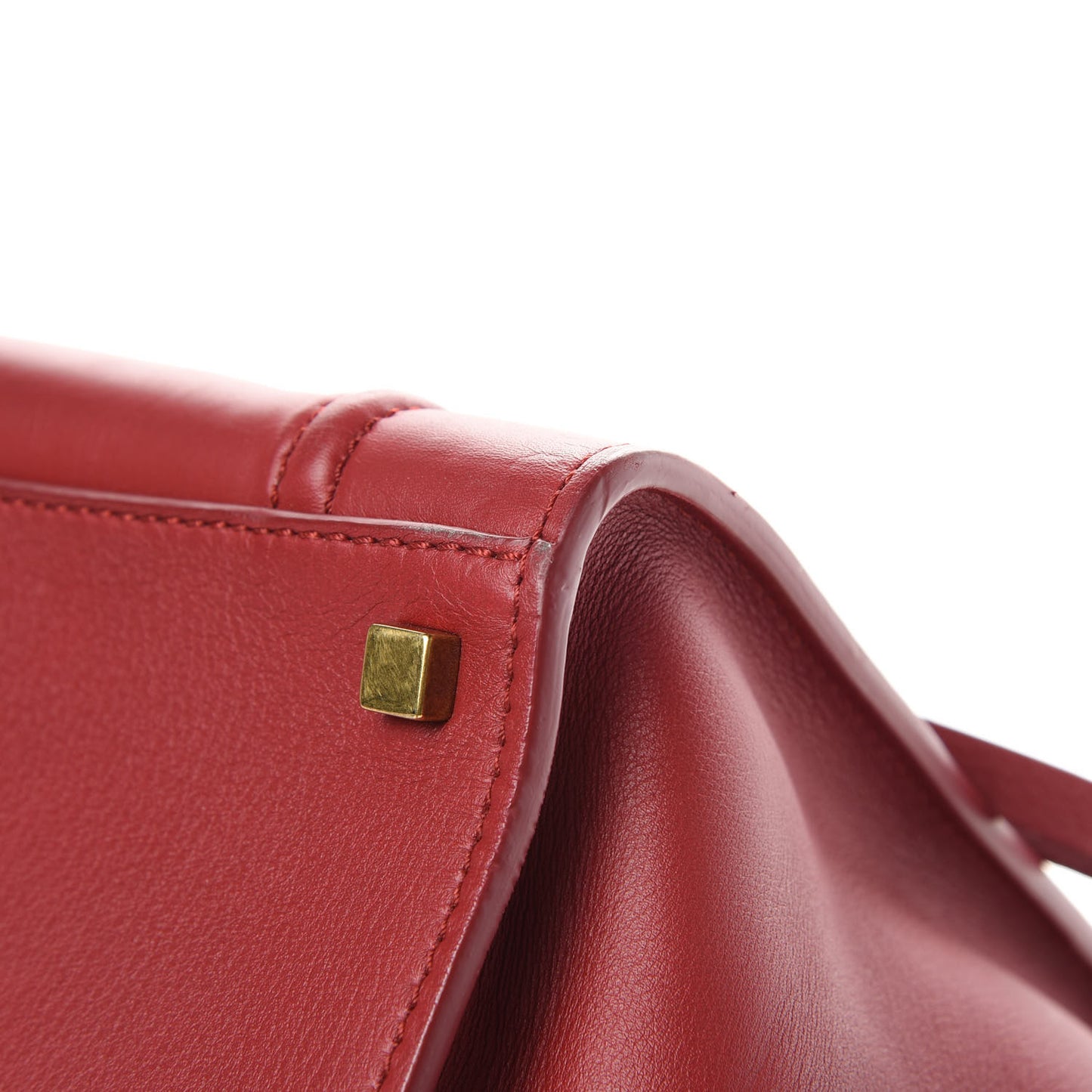 Supple Calfskin Medium Phantom Luggage Red