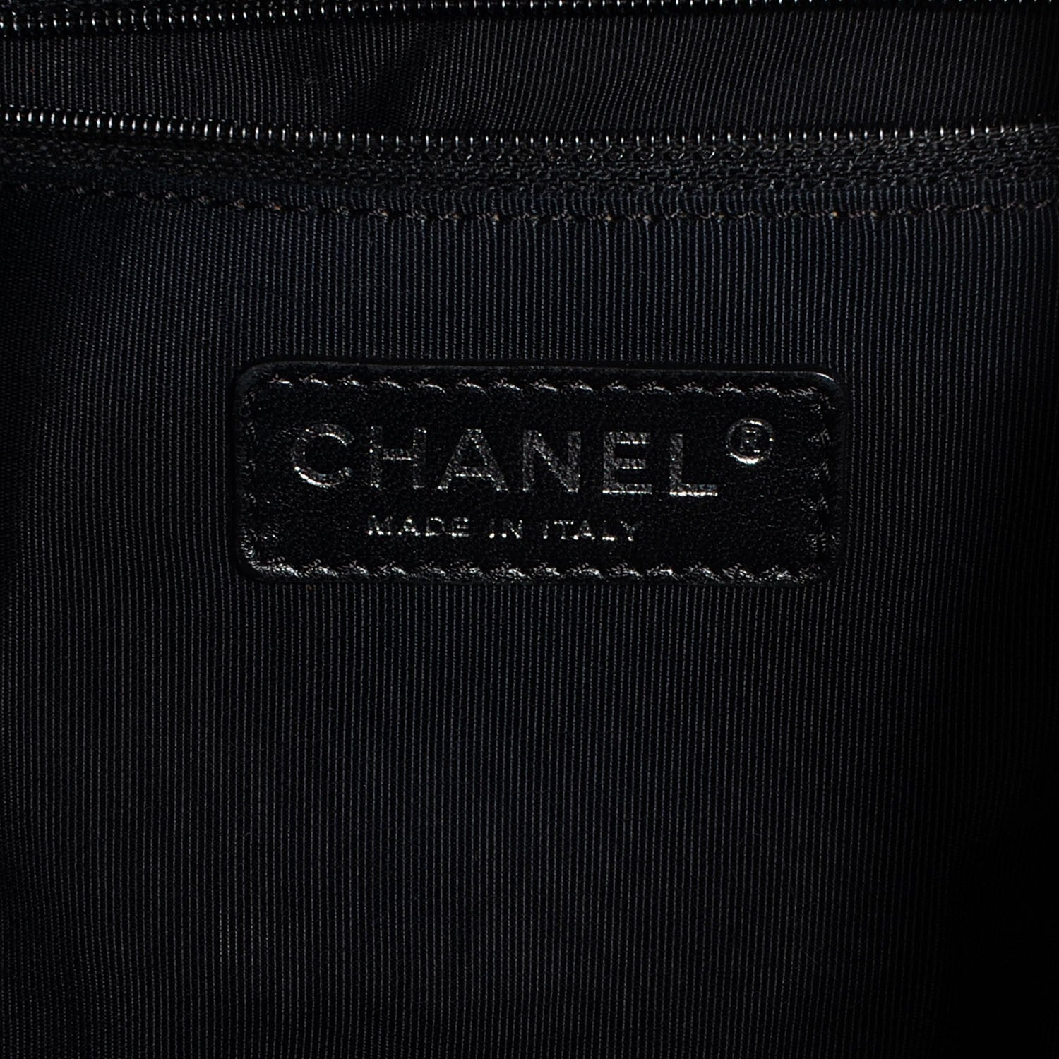 Chanel Vinyl Stretch Spirit Large Cabas Tote Black 6 of 7