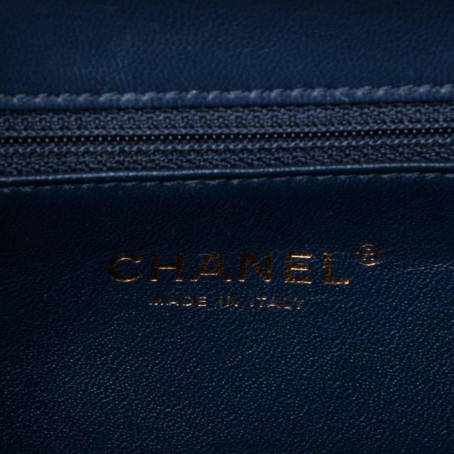 Lambskin Misia Camera Case Flap Navy Blue
