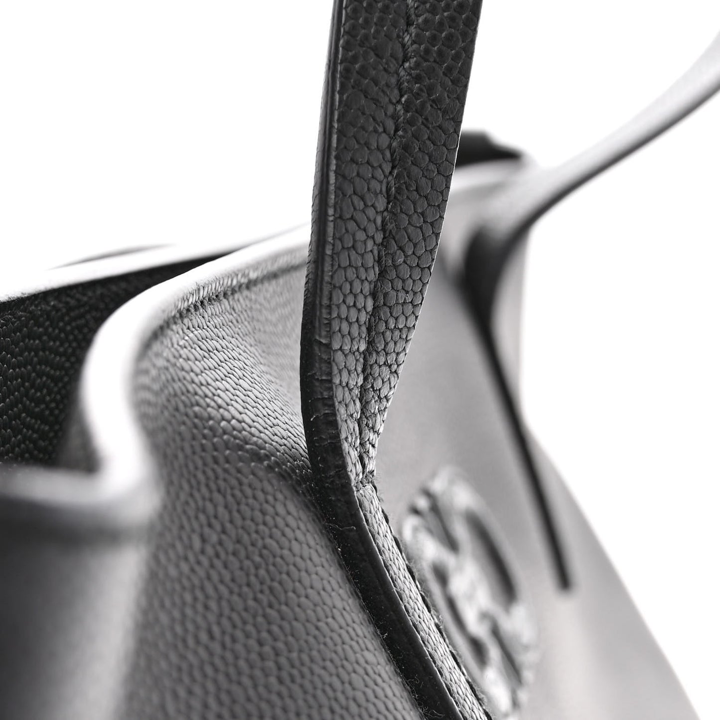 SALVATORE FERRAGAMO Calfskin Medium Tote Black