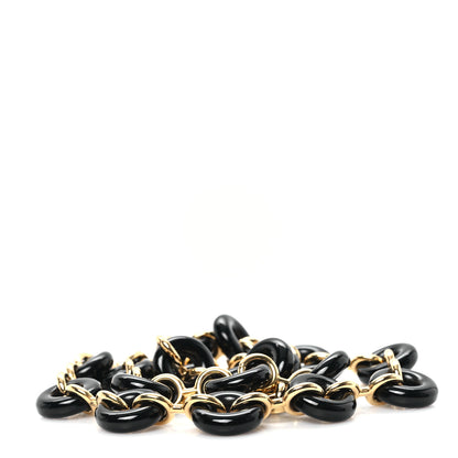 Loewe Brass Donut Chain Shoulder Strap Black Gold 2 of 4