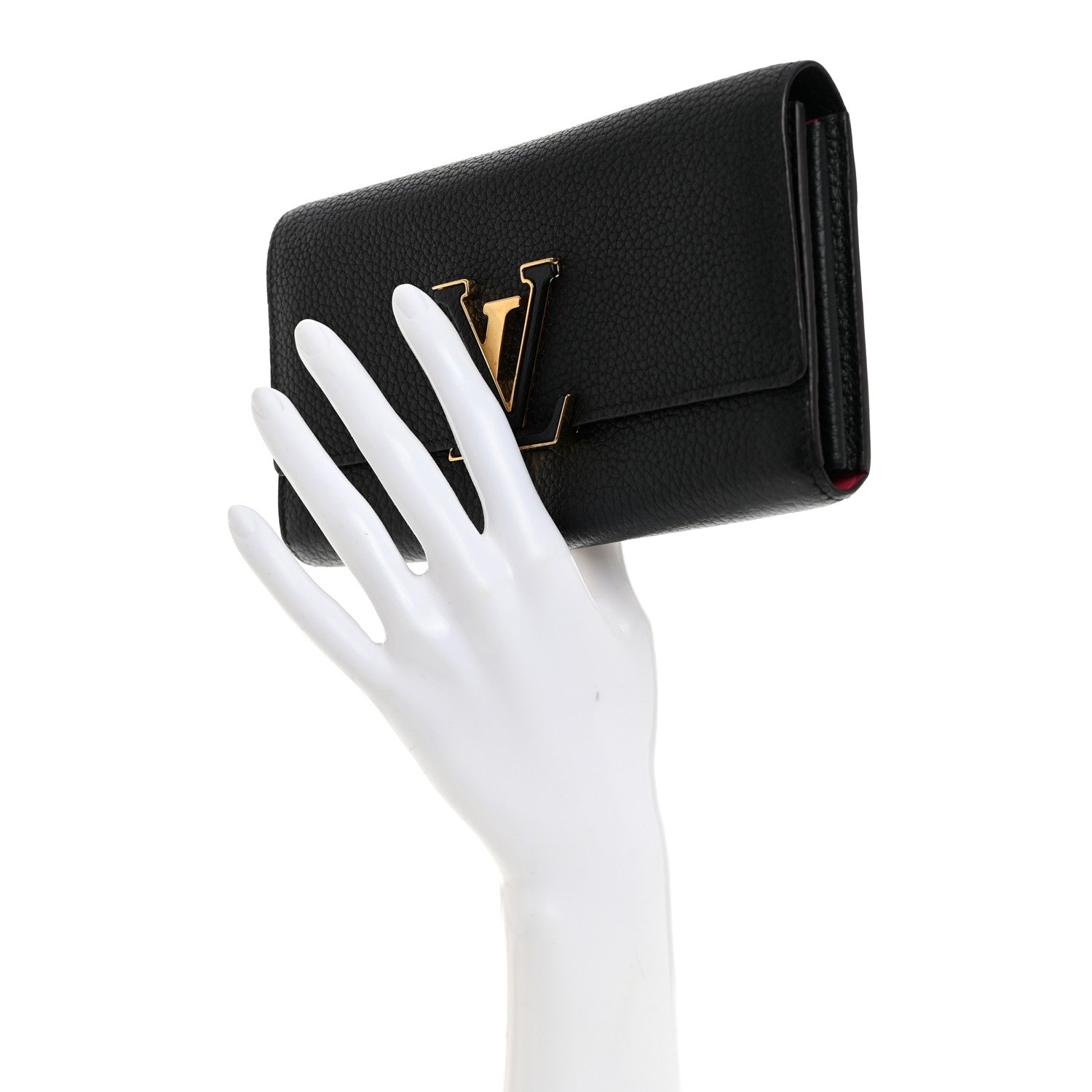 Louis Vuitton Taurillon Capucines Wallet Black 2 of 7