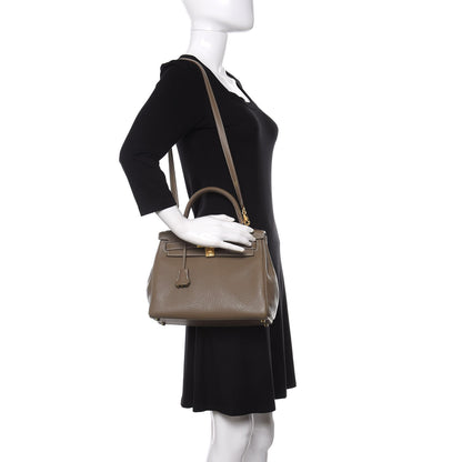 Hermes Taurillon Clemence Kelly Retourne 28 Etoupe 2 of 10