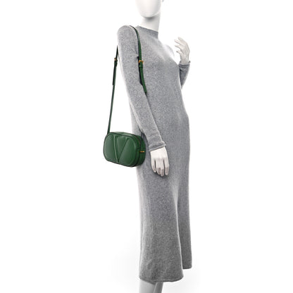 Valentino Garavani Calfskin VLogo Walk Crossbody Green 2 of 8