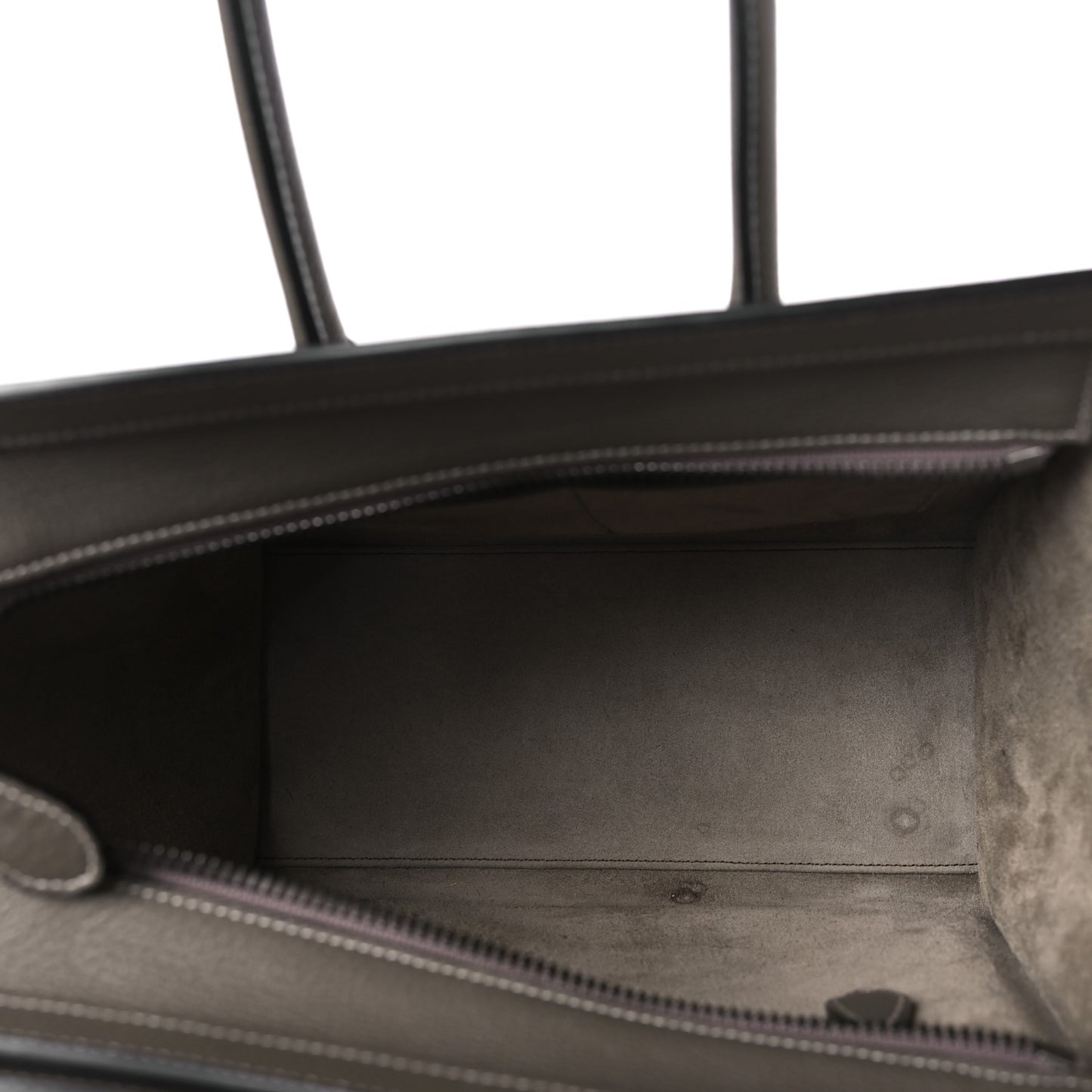 Drummed Calfskin Micro Luggage Souris