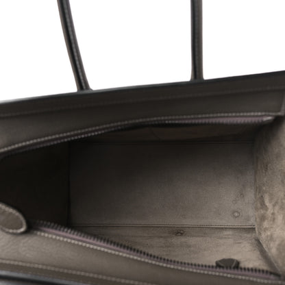Celine Drummed Calfskin Micro Luggage Souris 5 of 10