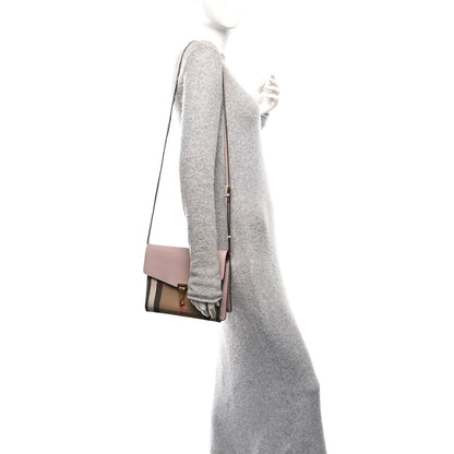 Burberry Derby Calfskin House Check Small Macken Crossbody Bag Pale Orchid 2 of 10