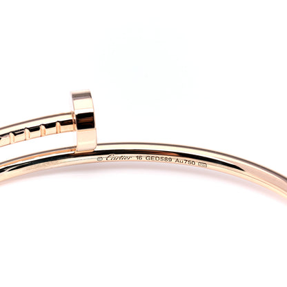 Cartier 18K Pink Gold Small Juste Un Clou Bracelet 16 4 of 7