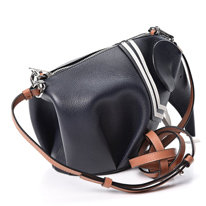 Loewe Calfskin Mini Sailor Elephant Crossbody Bag Deep Blue 2 of 8