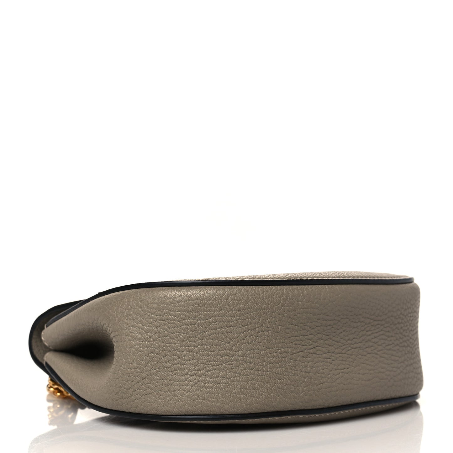 Grained Lambskin Mini Drew Shoulder Bag Motty Grey