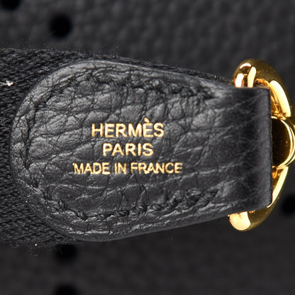 Hermes Taurillon Clemence Evelyne TPM Black 5 of 8